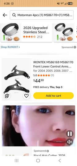 2004-2010 toyota sienna front lower control arm