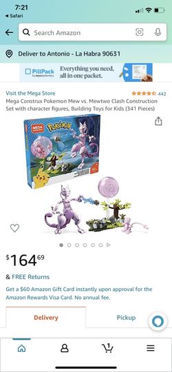 2018 MEGA CONSTRUX POKEMON MEW vs MEWTWO CLASH FVK77 NEW