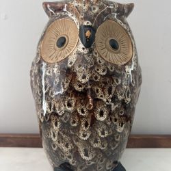 Elegant Expressions Ceramic Owl Vase