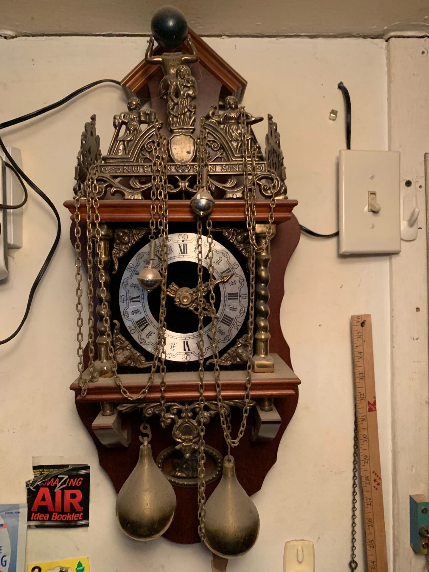 Vintage Swedish/Norwegian Wall Clock