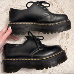 Dr Marten 1461 smooth leather platform