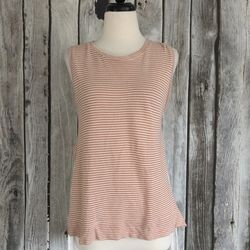 Zara Striped Hi Low Tank Top (New)