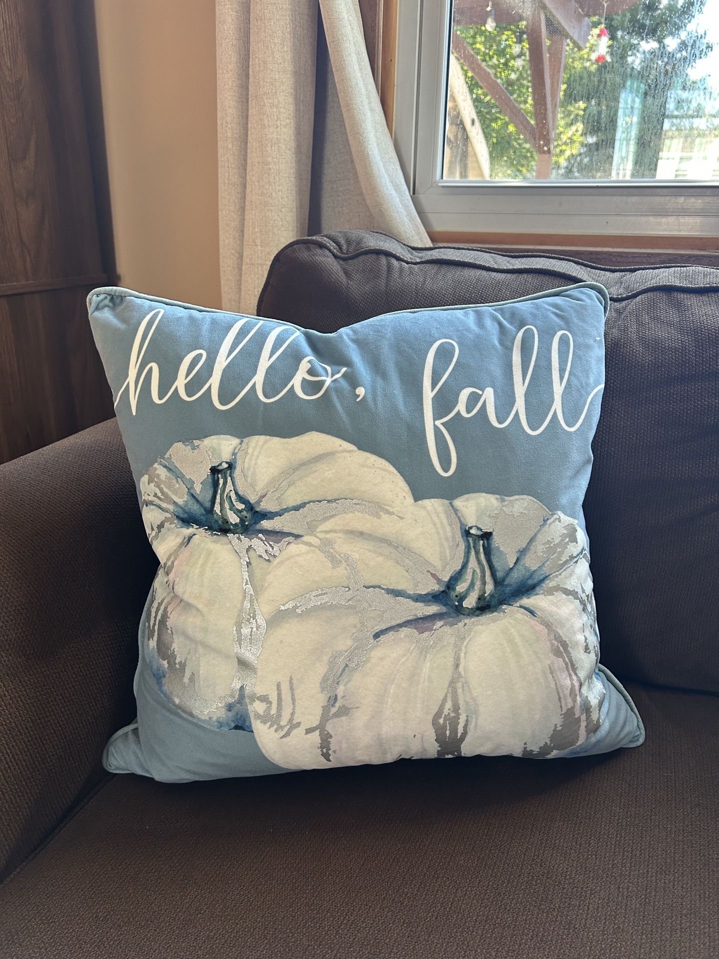 “Hello Fall” Decorative Pillow