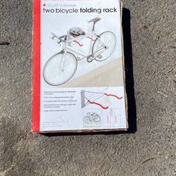Two Bicycle Folding Rack