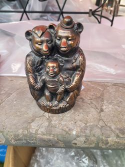The Three Bears Cast Iron Coin Bank