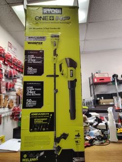 Ryobi 18v HP blower and weed eater combo with battery and charger