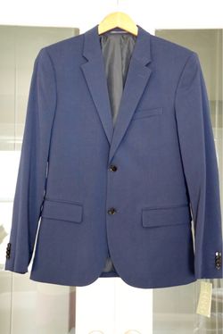 Men's H&M Blue Two-Button Suit Jacket