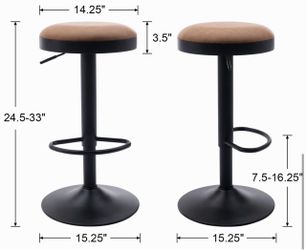 STOOLINK Bar Stools - Brown