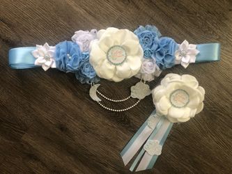 Maternity Sash/ Baby Shower Ideas/ Cinto De Maternidad/ Baby Shower Belt/ Hecho A Mano/ Handmade/