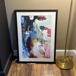 Framed Abstract Art Print – Colorful Modern Wall Decor