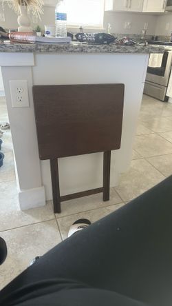 Retractable Wooden Table For Couch Or Sofa Meals