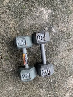 Two 20 Pound Dumbbell Weight 30$