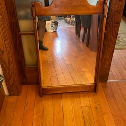 Cushman Colonial Maple Mirror 1940 Restored Good Quality and Condition 