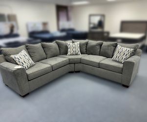 Harris Grey Sectional Sala Sillon