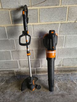 Worx  battery powered weed eater & blower