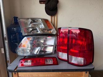 Factory head lights and taillights with brake light 2009-2018 dodge ram