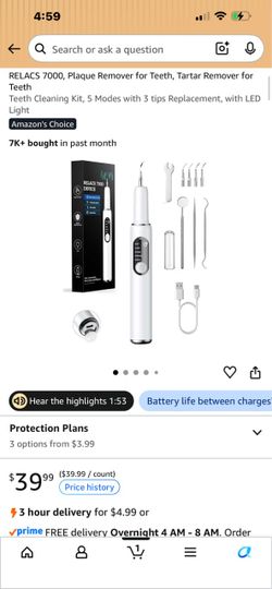 Cleaning Kit, 5 Modes with 3 tips Replacement, with LED Light
