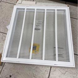 EVERBILT —  24 in. x 24 in. Steel Return Air Filter Grille in White