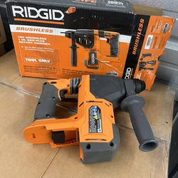 RIDGID 18V Brushless Cordless 1 in. SDS-Plus Rotary Hammer (Tool Only)