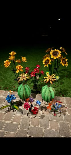 Metal Yard Flower Art