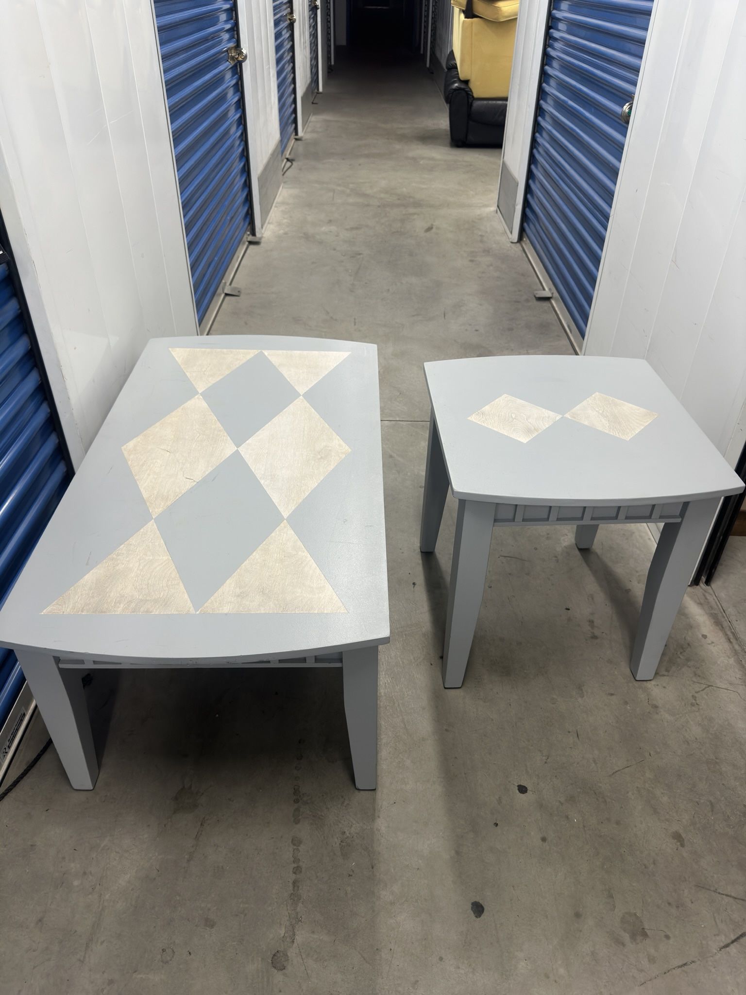 Solid Wood Coffee Table And Side Table