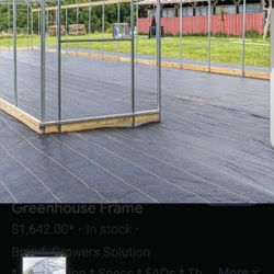20 X 60 X 20  COMMERCIAL GREENHOUSE  FRAME