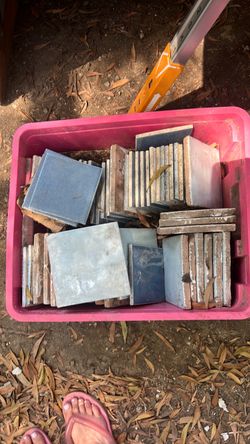 Used Ceramic Floor Tiles Mixed Lot