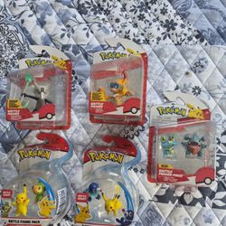 pokemon  battle figures for sale brand new $8 dollars each if u buy all i will give u a good deal