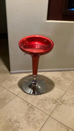 Red high stool