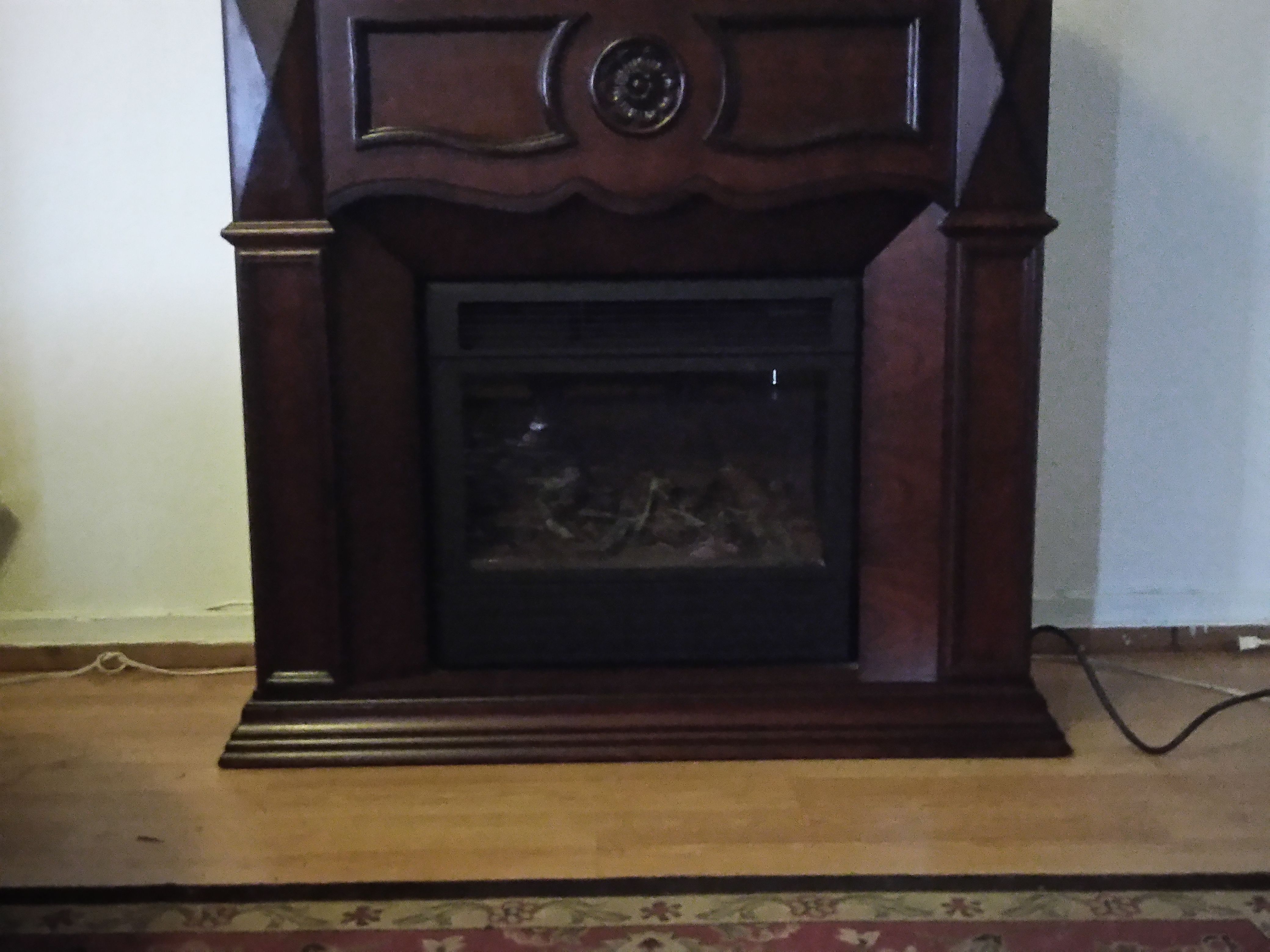 Heater electric TV stand/fireplace