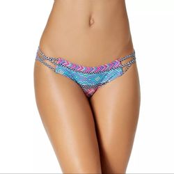 Sundazed Womens Stunner Pink Hipster Tribal Print Bikini Swim Bottom Large 2502