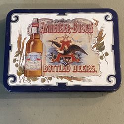 NEW Vintage 1988 Anheuser-Busch Bottled Beers Playing Cards w Tin.