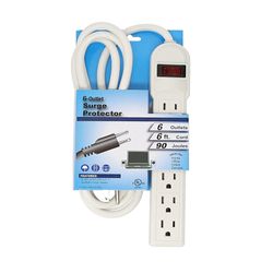 6-Outlet Surge Protector 6 Foot 14 AWG/3, 15A, 90J