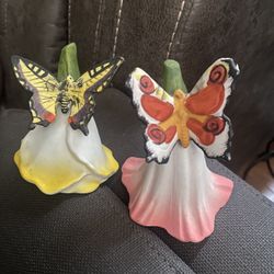 Vintage Porcelain Bell (unfinished Set Of 2)