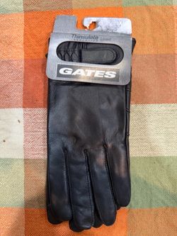 Gates Black Leather Thinsulate Lined Gloves