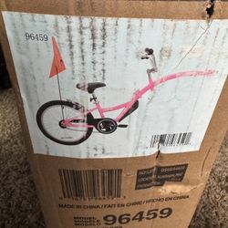 Co-Pilot Bike Trailer - 20 Inch Bike Trailer with Adjustable BMX Stem and Handlebar - Lightweight Aluminum Frame and Padded Saddle for Cycling - Perfe