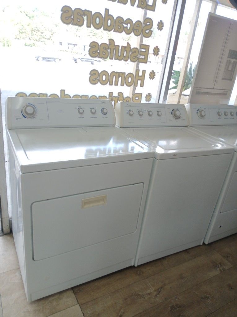 Whirlpool Stackabl Top Load Washer And Gas Dryer Heavy Duty Super Large Capacity In Excellent Condition
