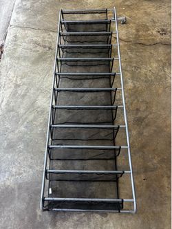 10-Tier Mesh Shoe Rack / Storage Organizer - Tall Freestanding Unit