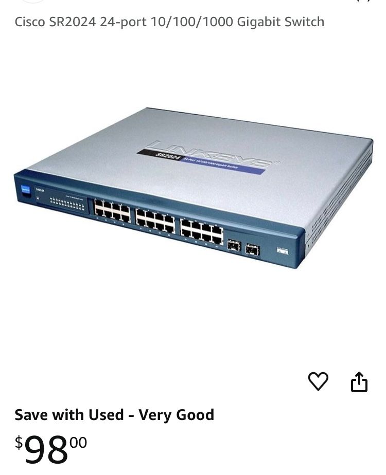 Linksys Cisco SR2024 24-port 10/100/1000 Gigabit Switch