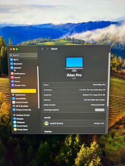 Apple iMac Pro 27in 2017 Xeon W 2.3GHz 128GB 2TB SSD Vega 56 Sonoma
