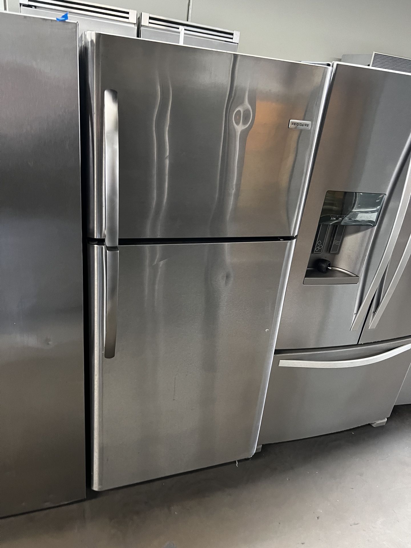 Frigidaire Stainless Steel Top Freezer Refrigerator Apartment Size 
