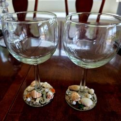 Beach Themed Wine Glasses