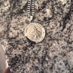 Men’s Saint Christopher Protect Us Necklace
