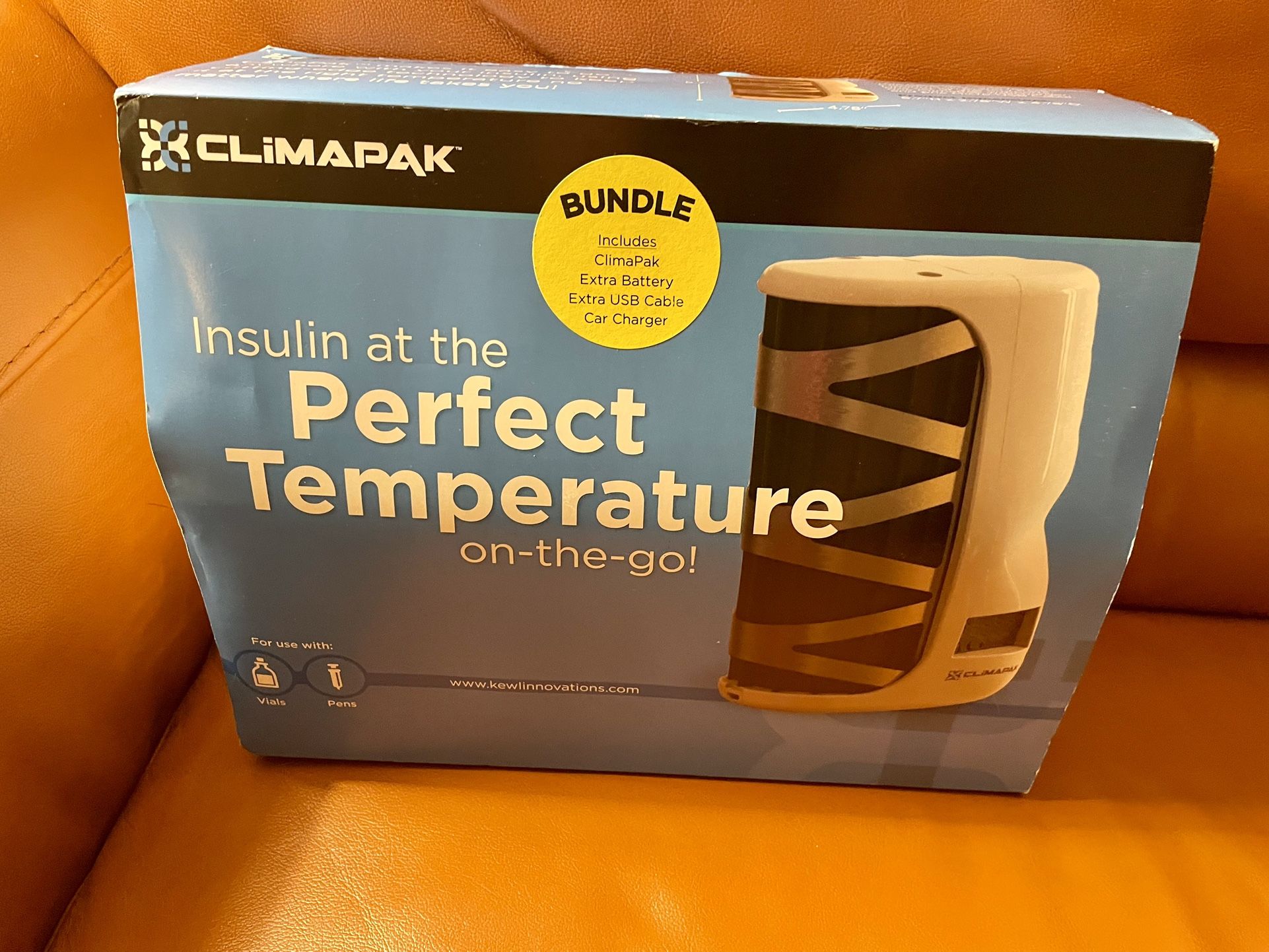 Kewl Brand Climapak Traveling Insulin Fridge, Keeps Insulin (and Eye Meds) Safely Cool For A Week While Traveling