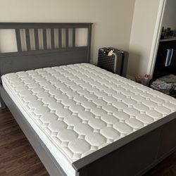 Ikea Hemnes Queen Bed Gray