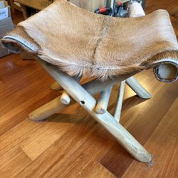 cow hair stool
