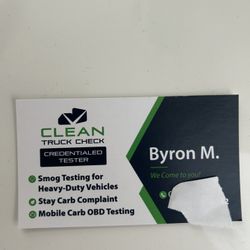 Clean Truck Check / Smog Check 