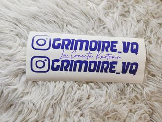 Brand new custom instagram vinyl sticker