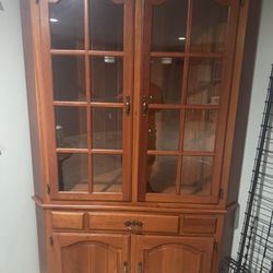 Extremely Heavy And Large Corner Cabinet 250 Or Best Offer