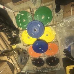 SALE:New Gym Colored Bumper Set 